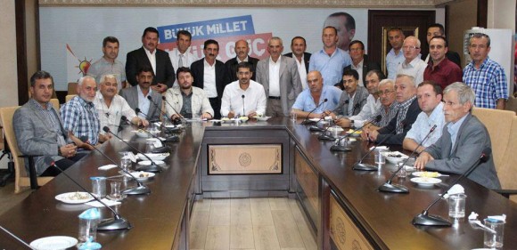 Muhtarlar olarak Ak Parti İlçe Başkanı Ercan Üner’i Ziyaret Ettik